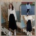 JT2278 韩系慵懒风不规则套装裙 Ready Stock