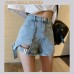 JT1531 百搭高腰牛仔短裤 Ready Stock