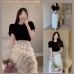 JT2900 气质针织小香仙长裙套装 Ready Stock