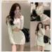 JT2921 韩版减龄辣妹针织套装裙 Ready Stock