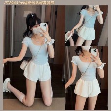 JT2944 ins运动风休闲套装裤 Ready Stock